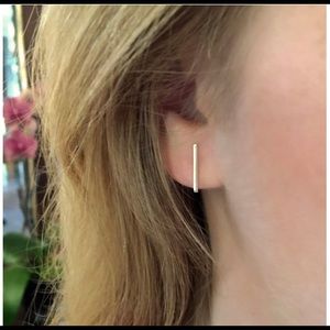 Modern Bar Design Earrings .925 Sterling Silver